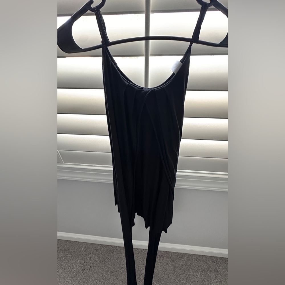 Tart Black Sleeveless Convertible Wrap Dress